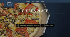 Desktop Screenshot of chiefspizzarestaurant.com